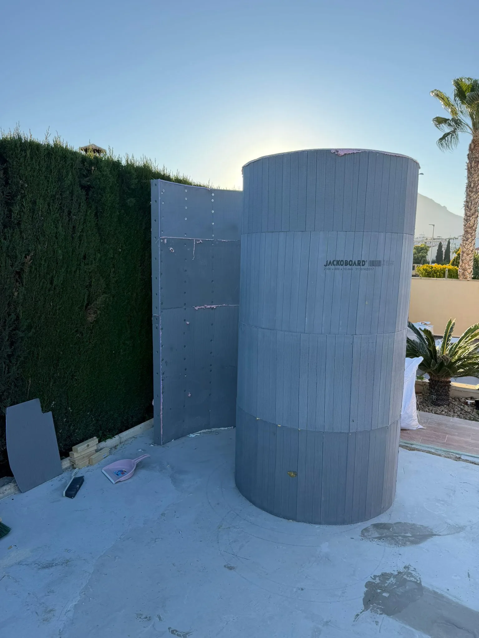 Ducha exterior para piscina