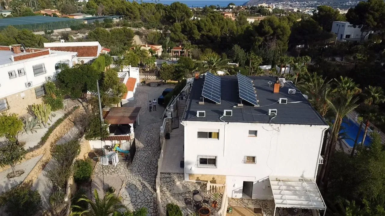 Villa cubierta plana